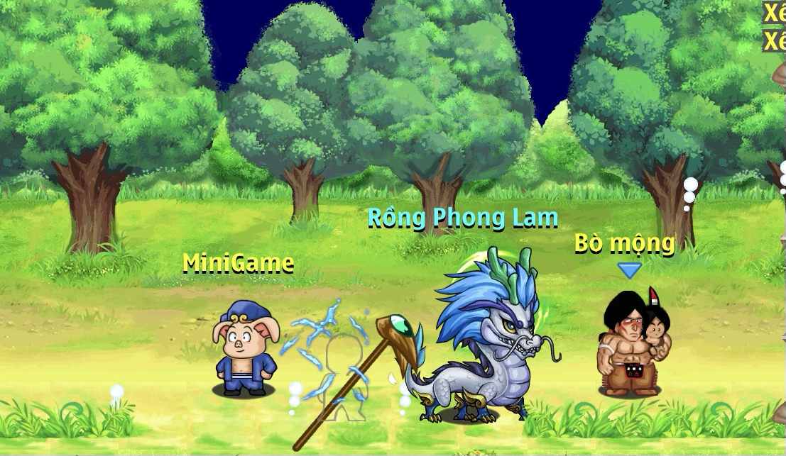 Rồng phong lam và gậy zalama