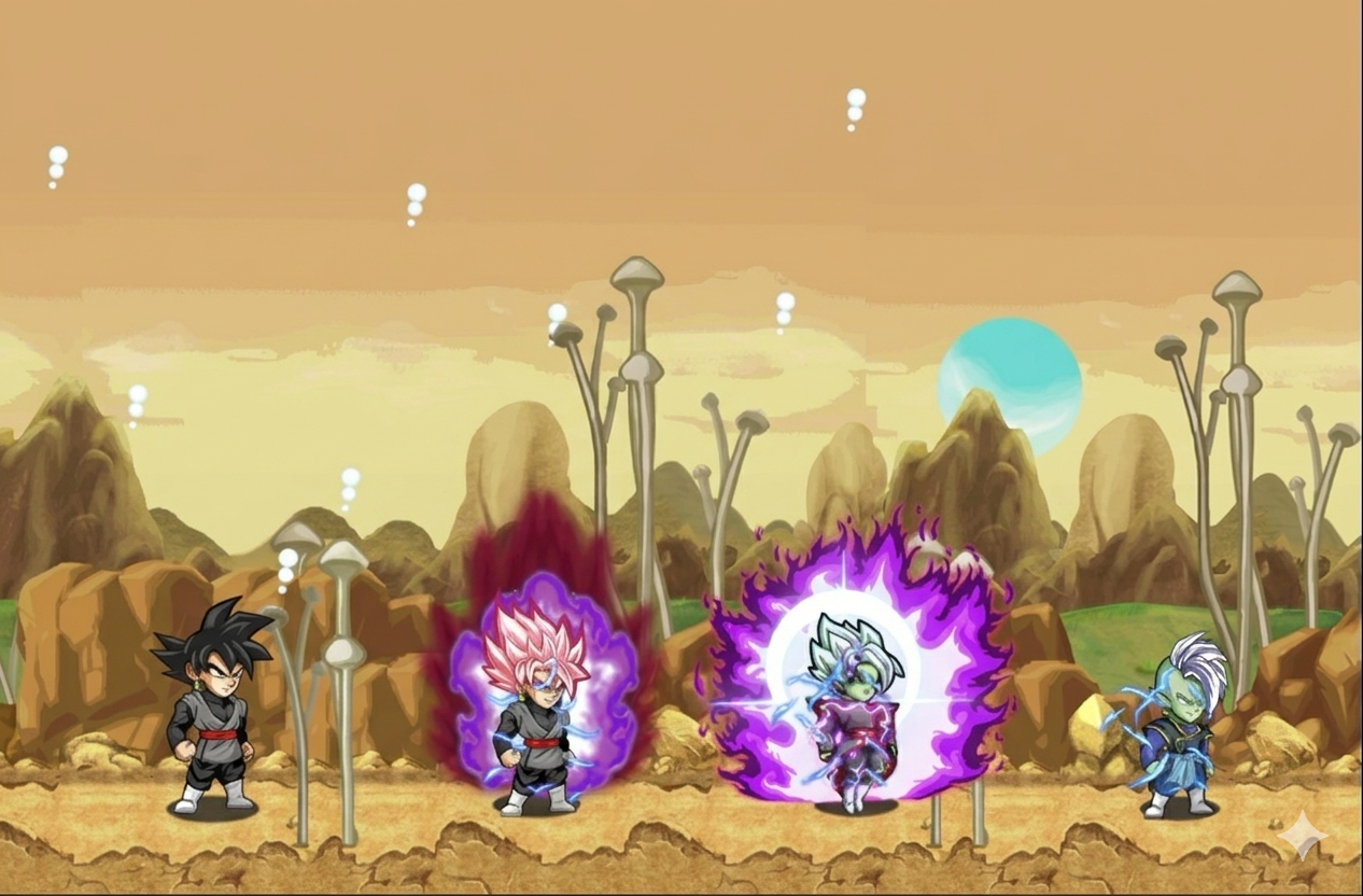 RES NRO: Kaioshin zamas, black goku, fushion zamasu
